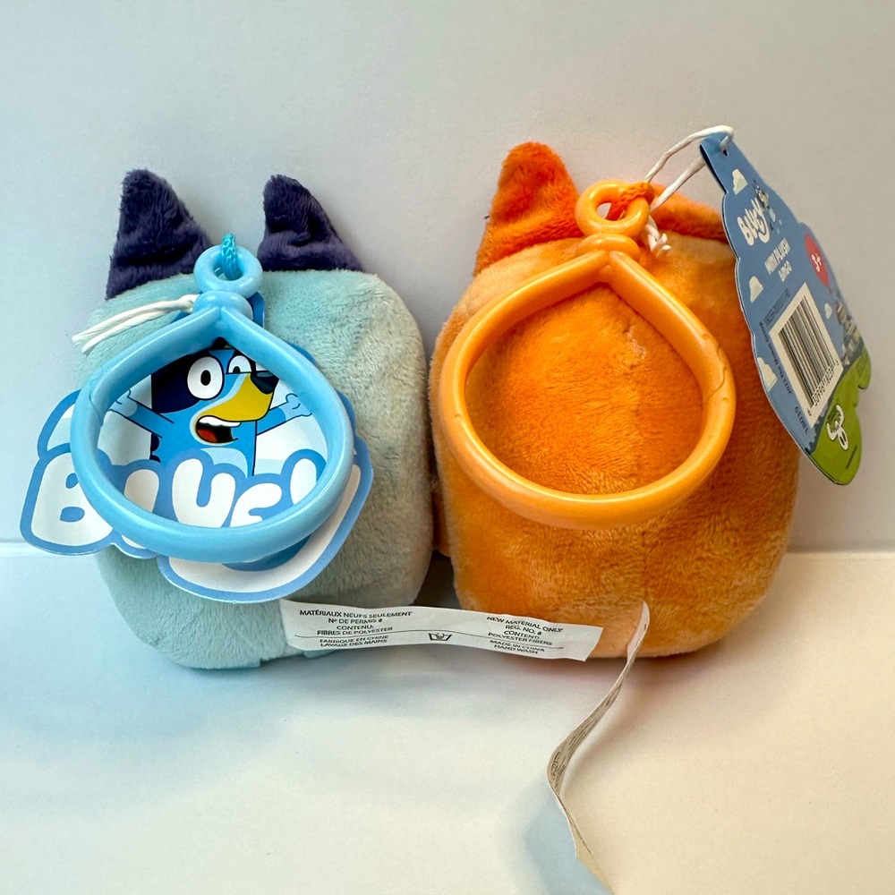 Bluey and Bingo Plush bag charms set of 2 NWT - Picture 3 of 4